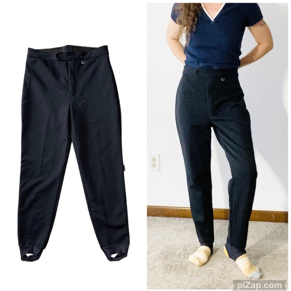 VINTAGE 90s ROFFE SKIWEAR Wool Blend Stirrup Pants - Picture 1 of 14